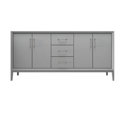 Platinum Gray / 72" Wide / Satin Nickel