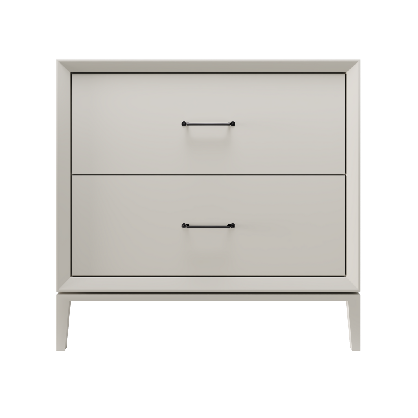 Alexandra 2-Drawer 36" Single Vanity - Vintage Taupe / Matte Black