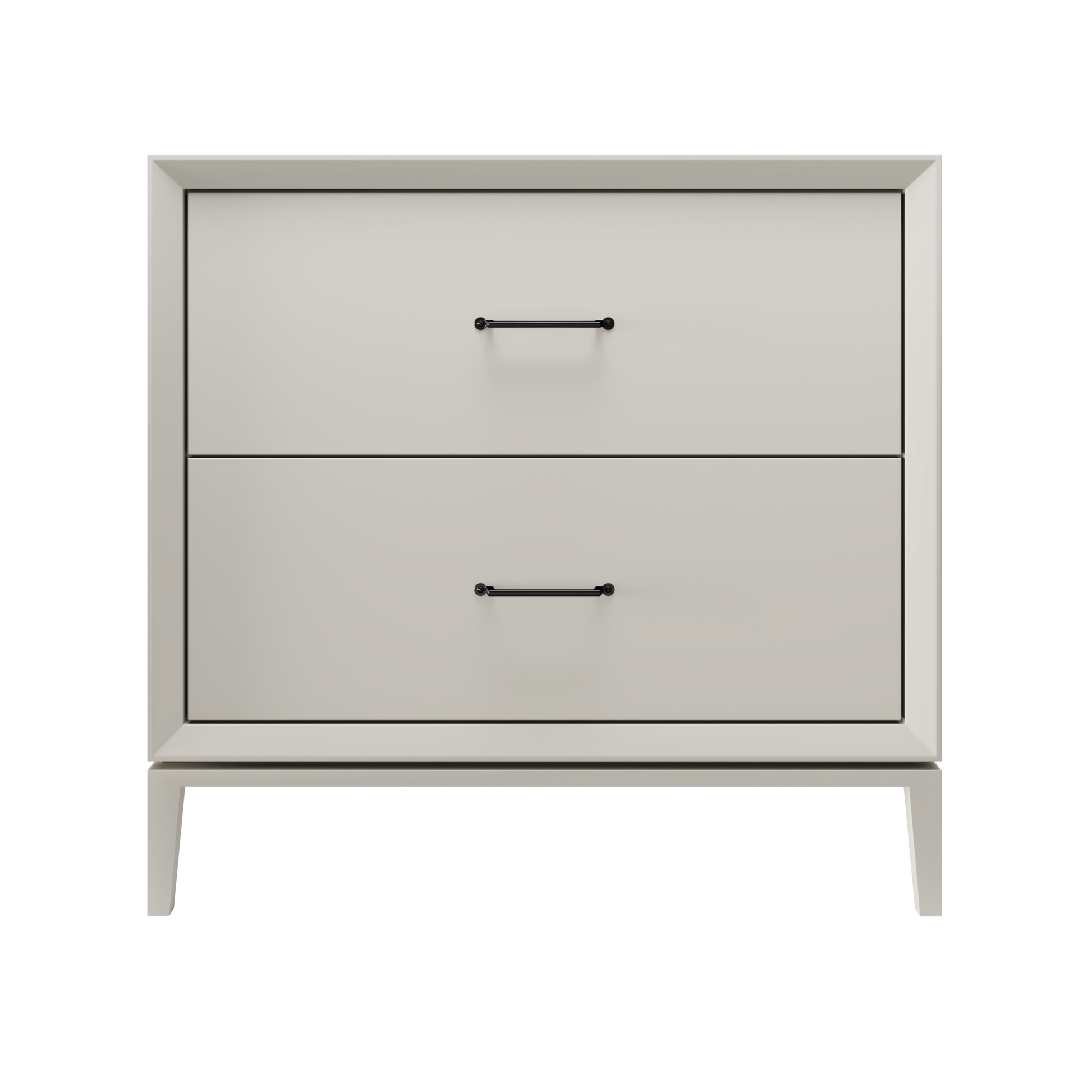 Alexandra 2-Drawer 36" Single Vanity - Vintage Taupe / Matte Black