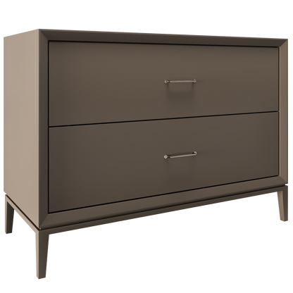 Alexandra 2-Drawer 48" Single Vanity - Truffle / Satin Nickel
