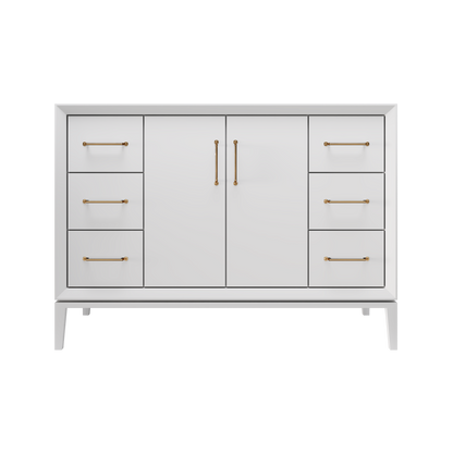 Vanderloc Alexandra Freestanding Luxury Bathroom Vanity | Single Sink | Solid Wood