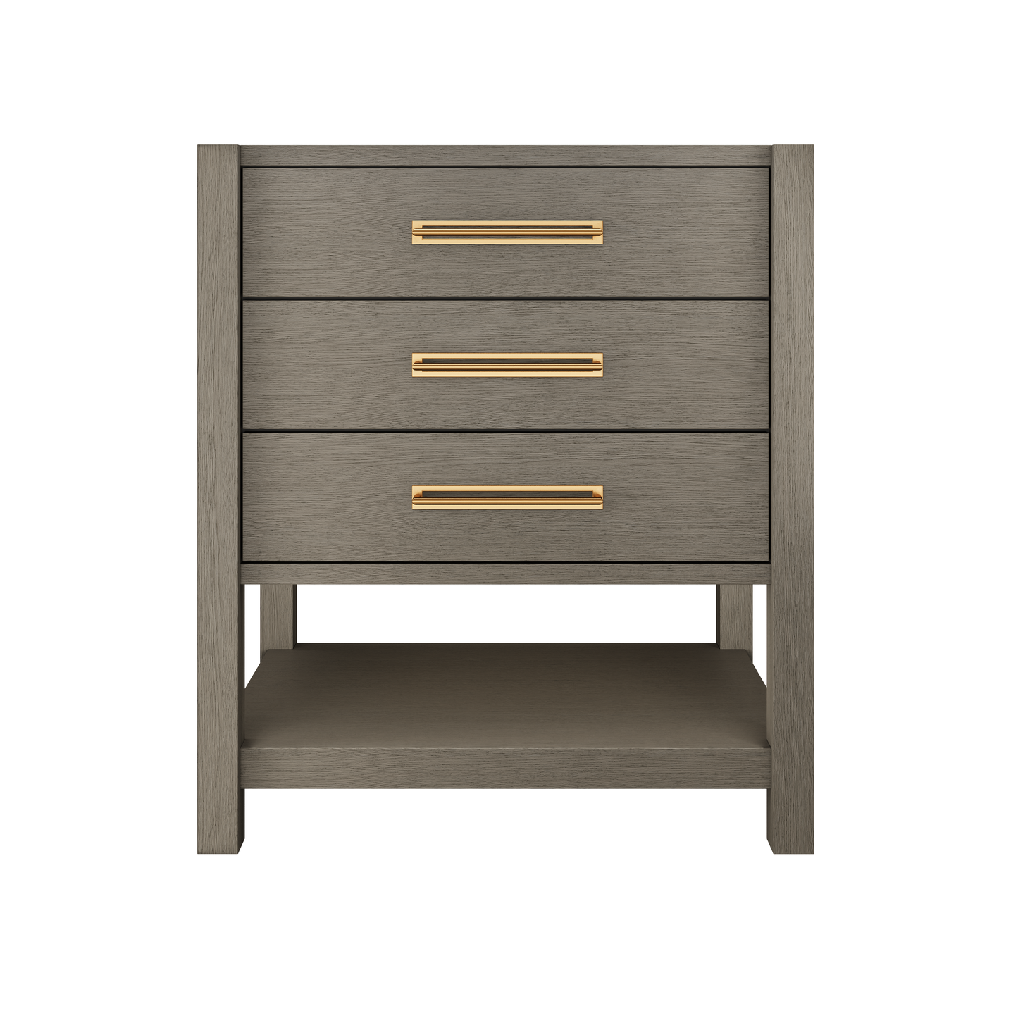 Vanderloc Kiawah Freestanding Three-Drawer Luxury Bathroom Vanity | Single Sink | Solid Wood