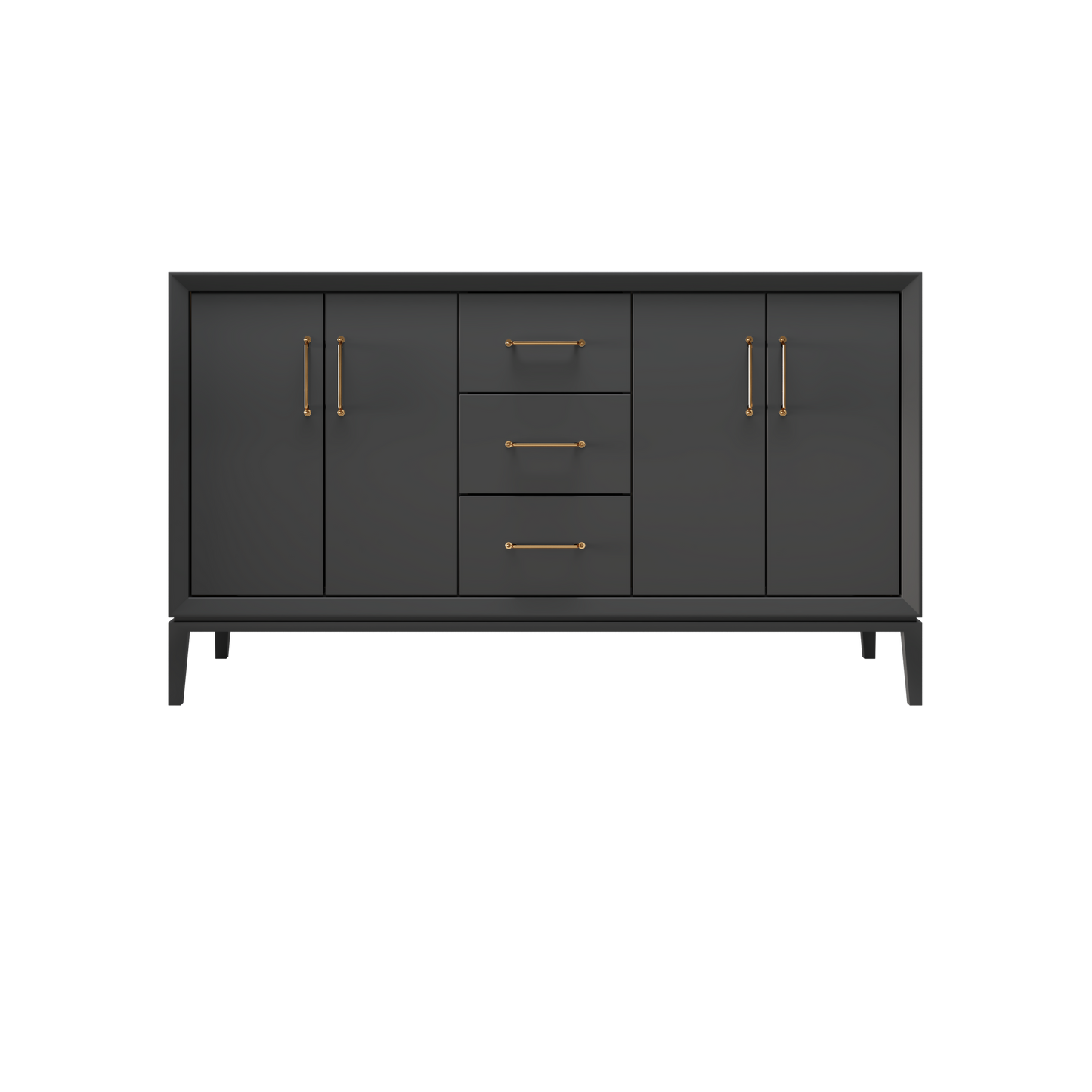Off Black / 60" Wide / Satin Gold