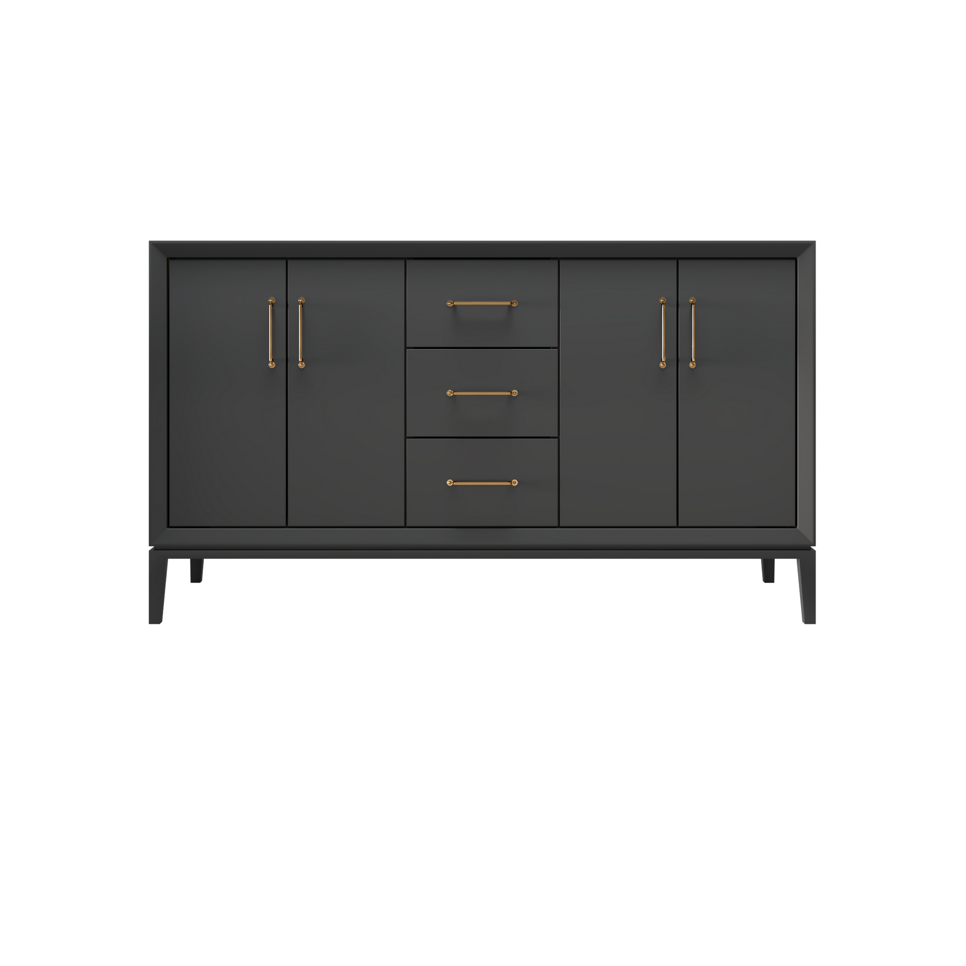 Off Black / 60" Wide / Satin Gold
