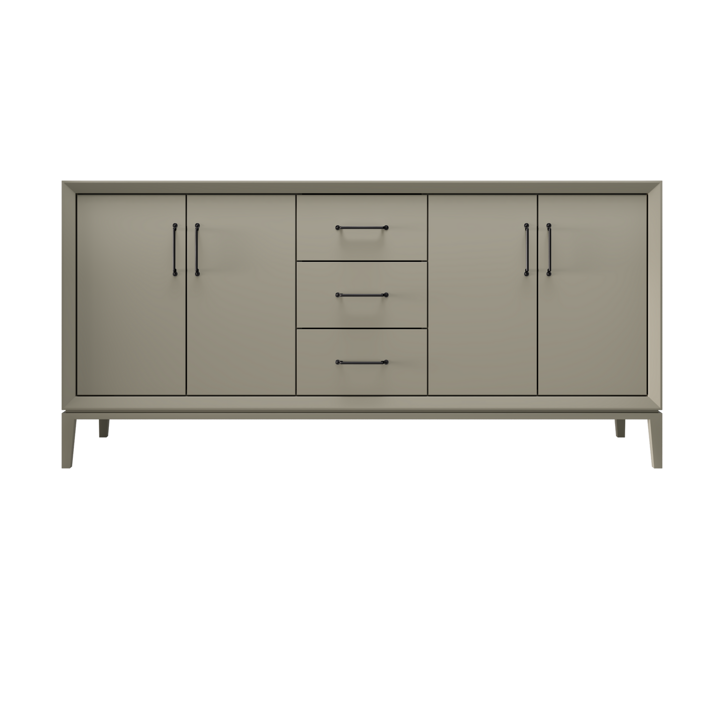 French Olive / 72" Wide / Matte Black