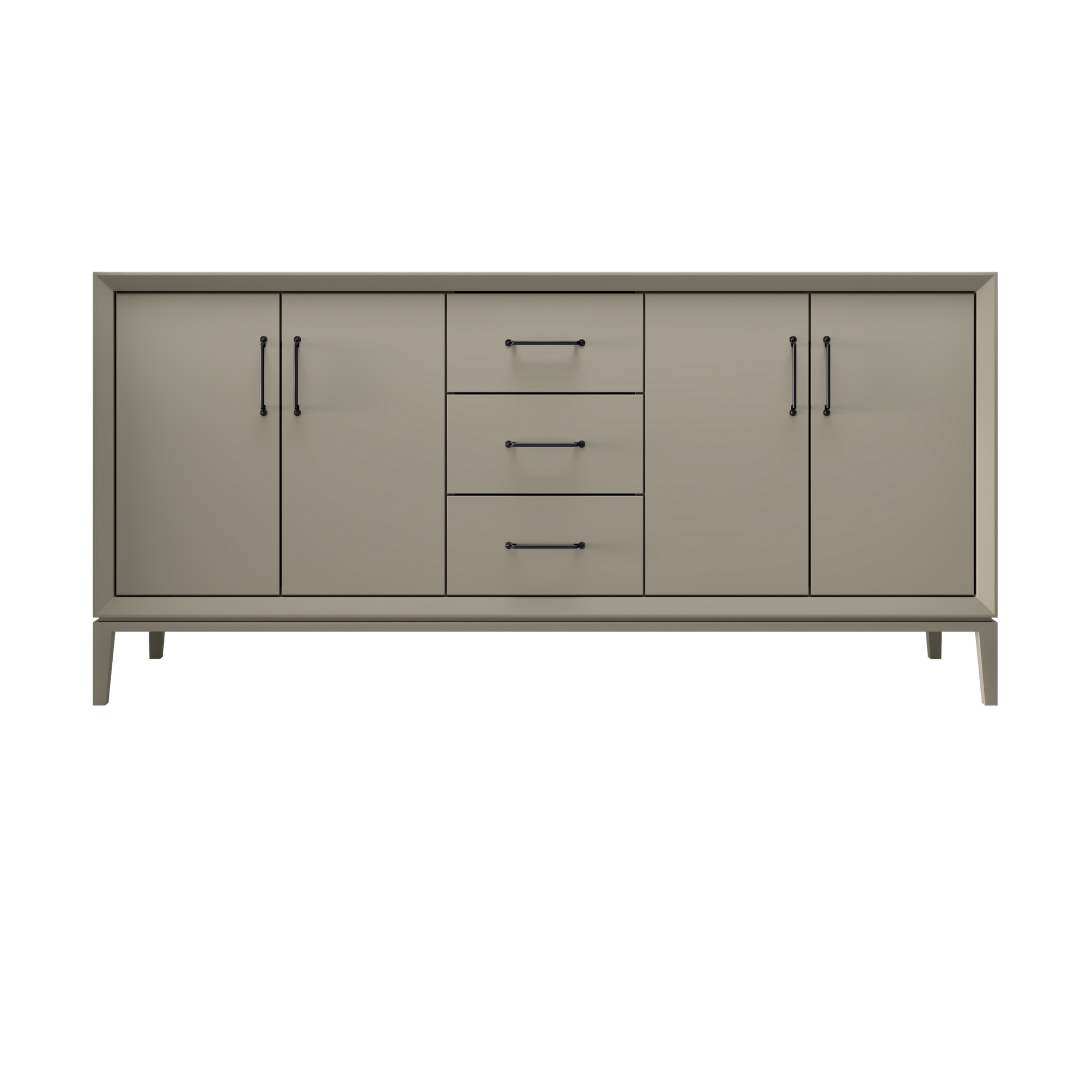 French Olive / 72" Wide / Matte Black