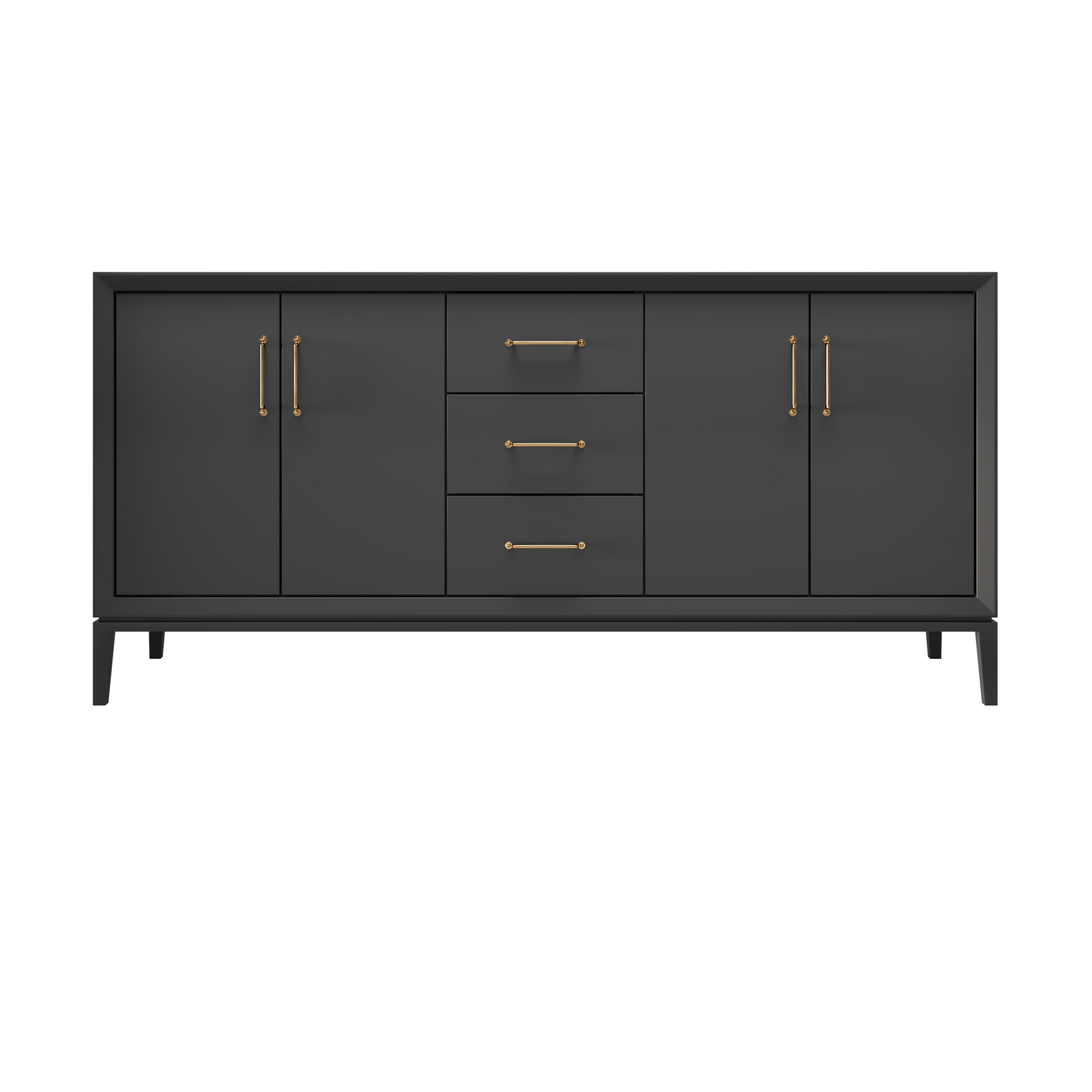 Off Black / 72" Wide / Satin Gold
