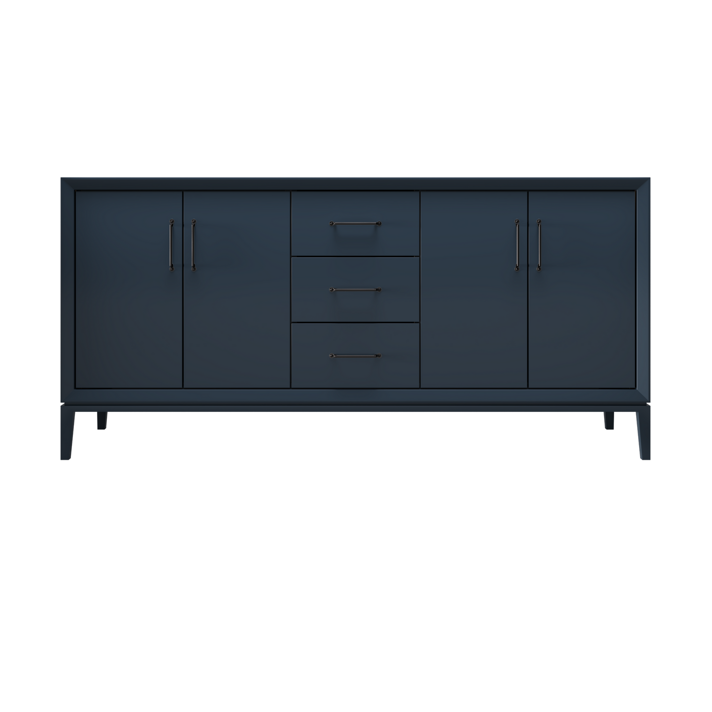 Hague Blue / 72" Wide / Matte Black