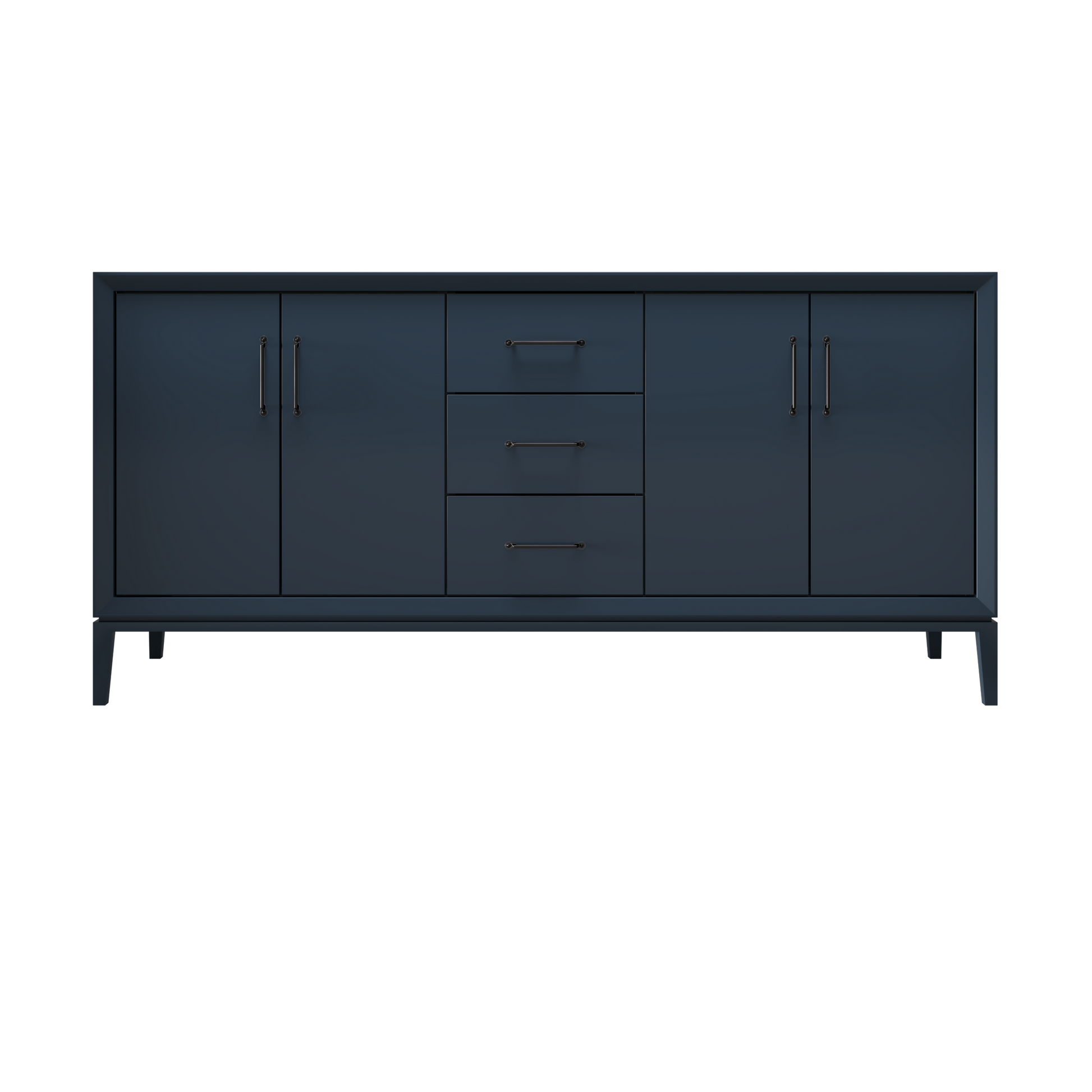 Hague Blue / 72" Wide / Matte Black