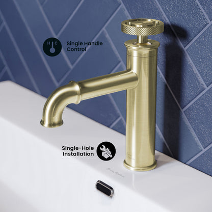 Swiss Madison Avallon single hole bathroom faucet, detail 3