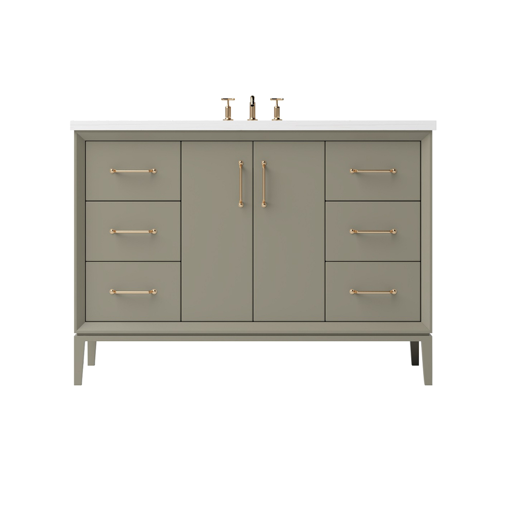 Vanderloc Alexandra Single Sink Extra-Wide 48" - French Olive