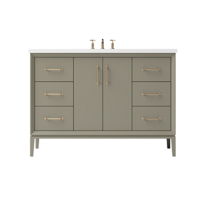Vanderloc Alexandra Single Sink Extra-Wide 48" - French Olive