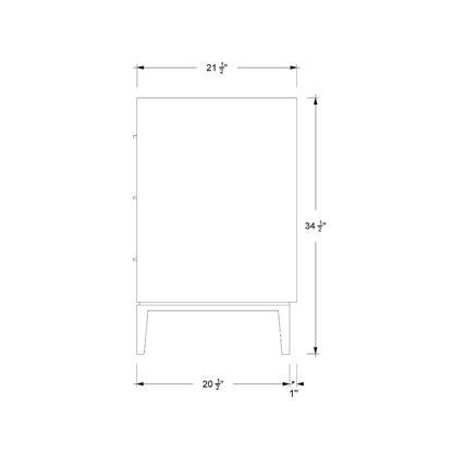Vanderloc Alexandra Three-Drawer Single Bath Vanity - Vanderloc bathroom vanity product dimensions