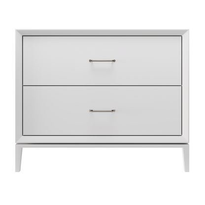 Alexandra 2-Drawer 42" Single Vanity - Strong White / Satin Nickel