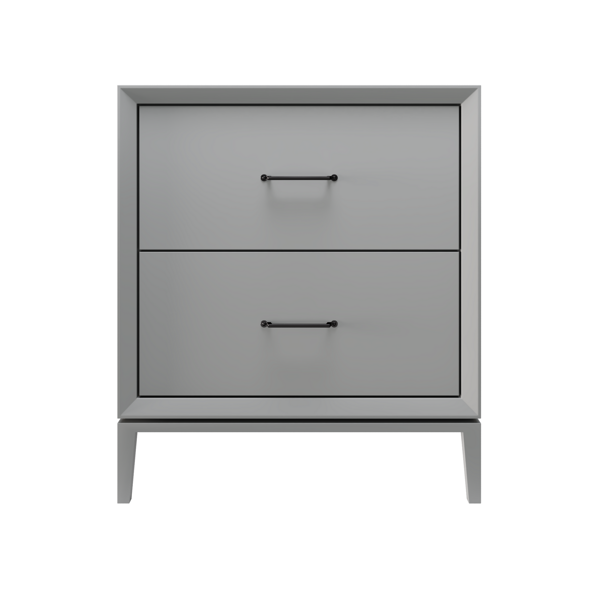 Alexandra 2-Drawer 30" Single Vanity - Platinum Gray / Matte Black
