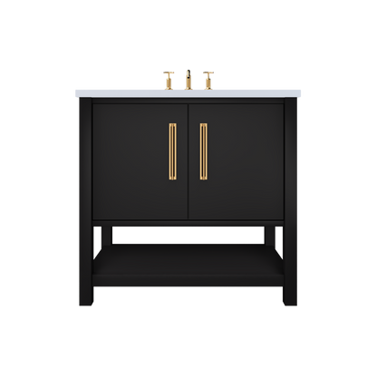 Vanderloc Kiawah Single Sink Vanity - Noir