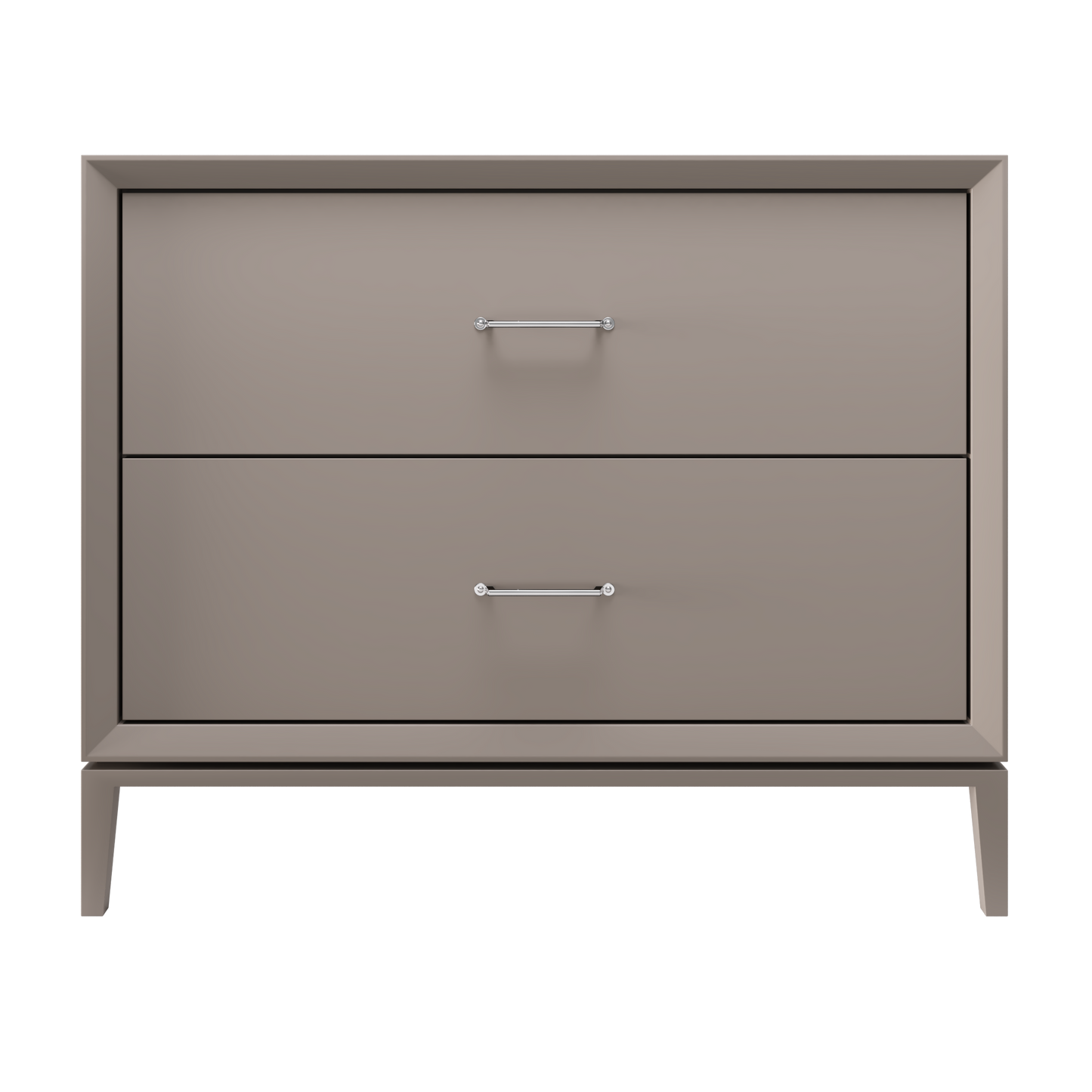 Alexandra 2-Drawer 42" Single Vanity - Taos Taupe / Polished Chrome