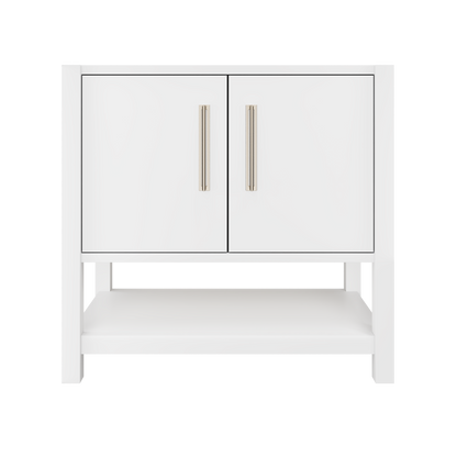 kiawah-single-bath-vanity-36in Pure White Satin Nickel