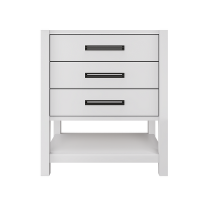 Vanderloc Kiawah Three-Drawer Single Bath Vanity — 30 Inch