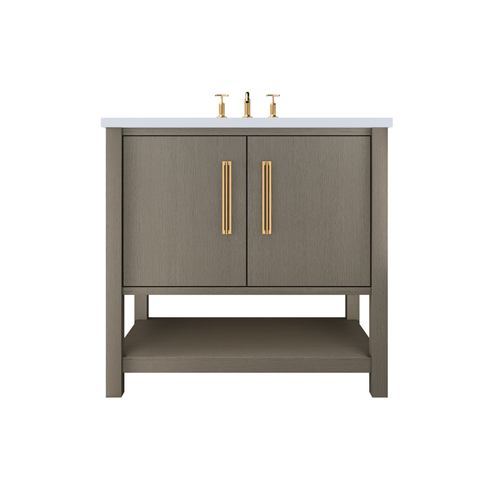 Vanderloc Kiawah Single Sink Vanity - Gray Weathered