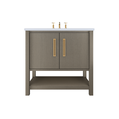 Vanderloc Kiawah Single Sink Vanity - Gray Weathered