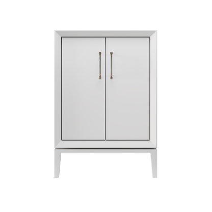 Alexandra 30" Single Vanity - Strong White / Satin Nickel