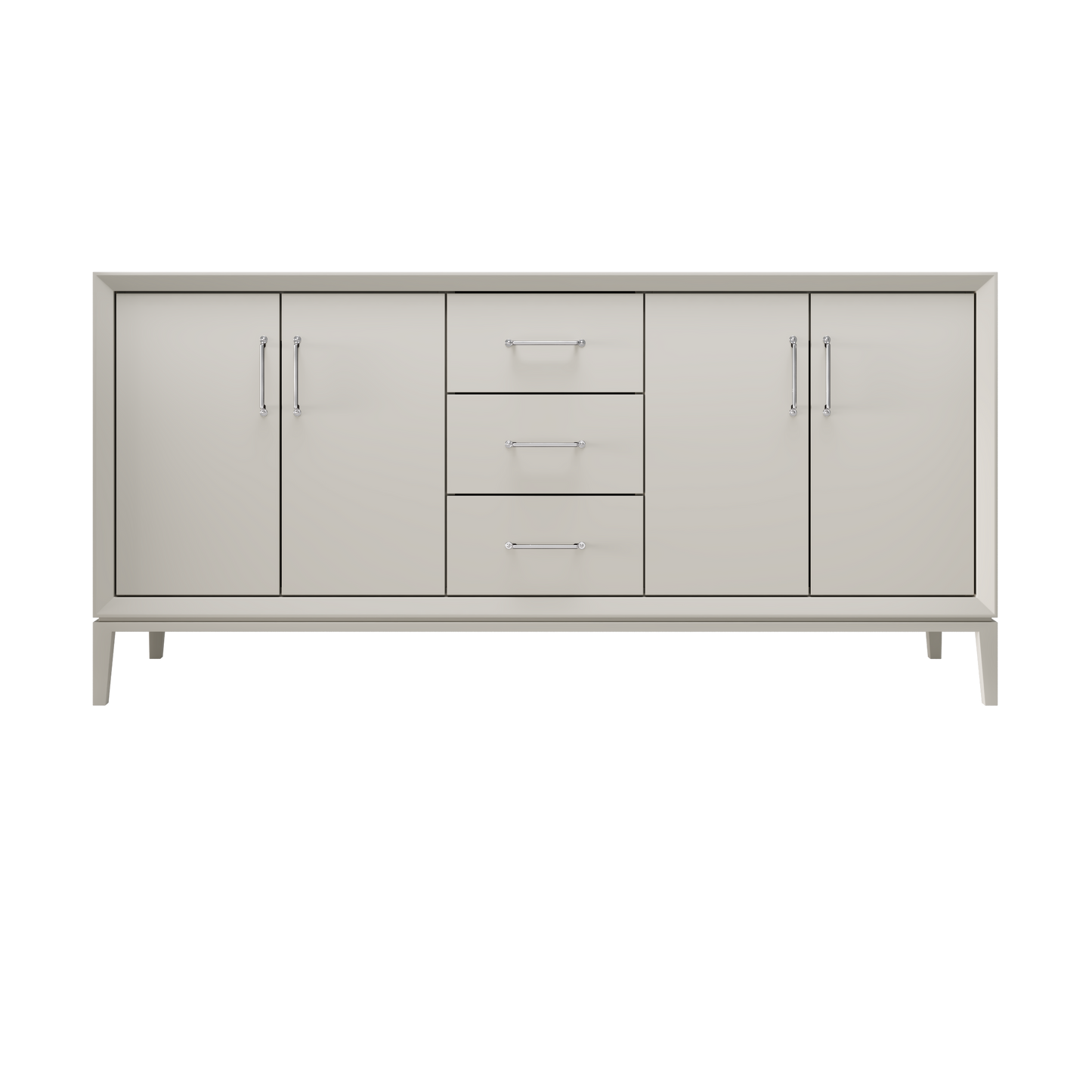 Vintage Taupe / 72" Wide / Polished Chrome