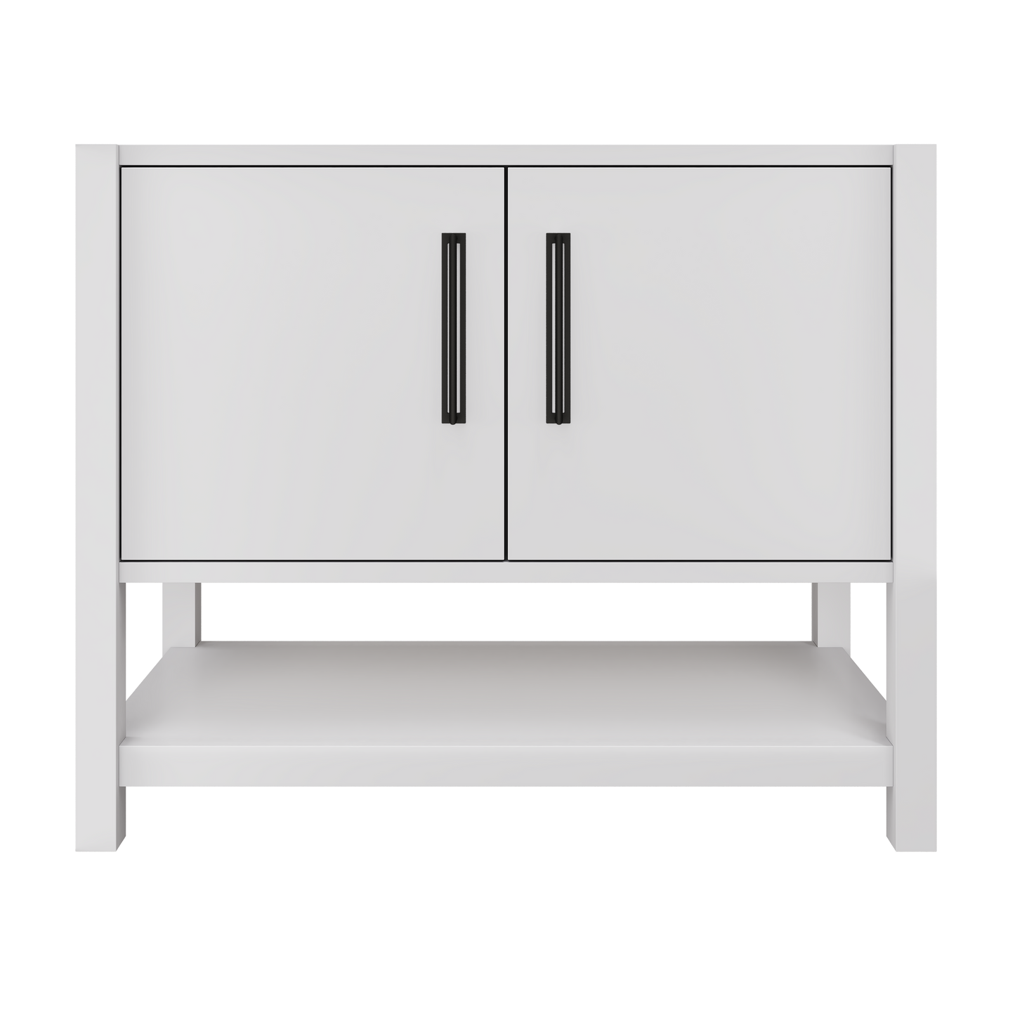 kiawah-single-bath-vanity-42in Strong White Matte Black
