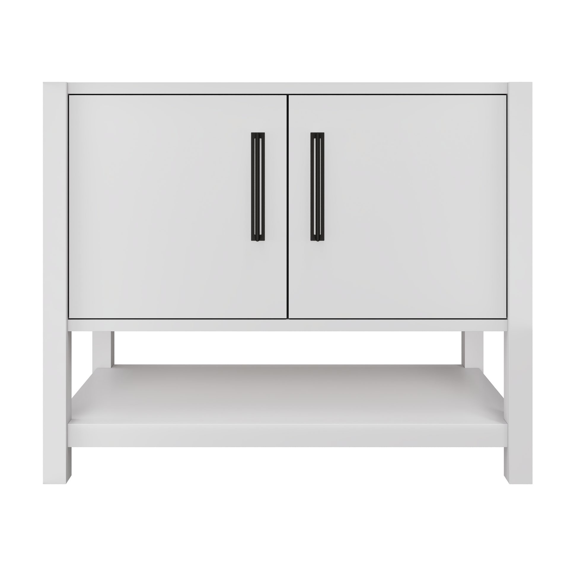 kiawah-single-bath-vanity-42in Strong White Matte Black