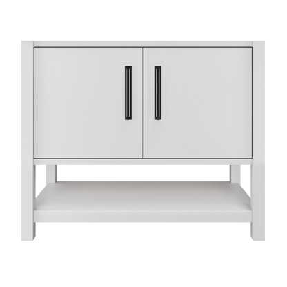 kiawah-single-bath-vanity-42in Strong White Matte Black