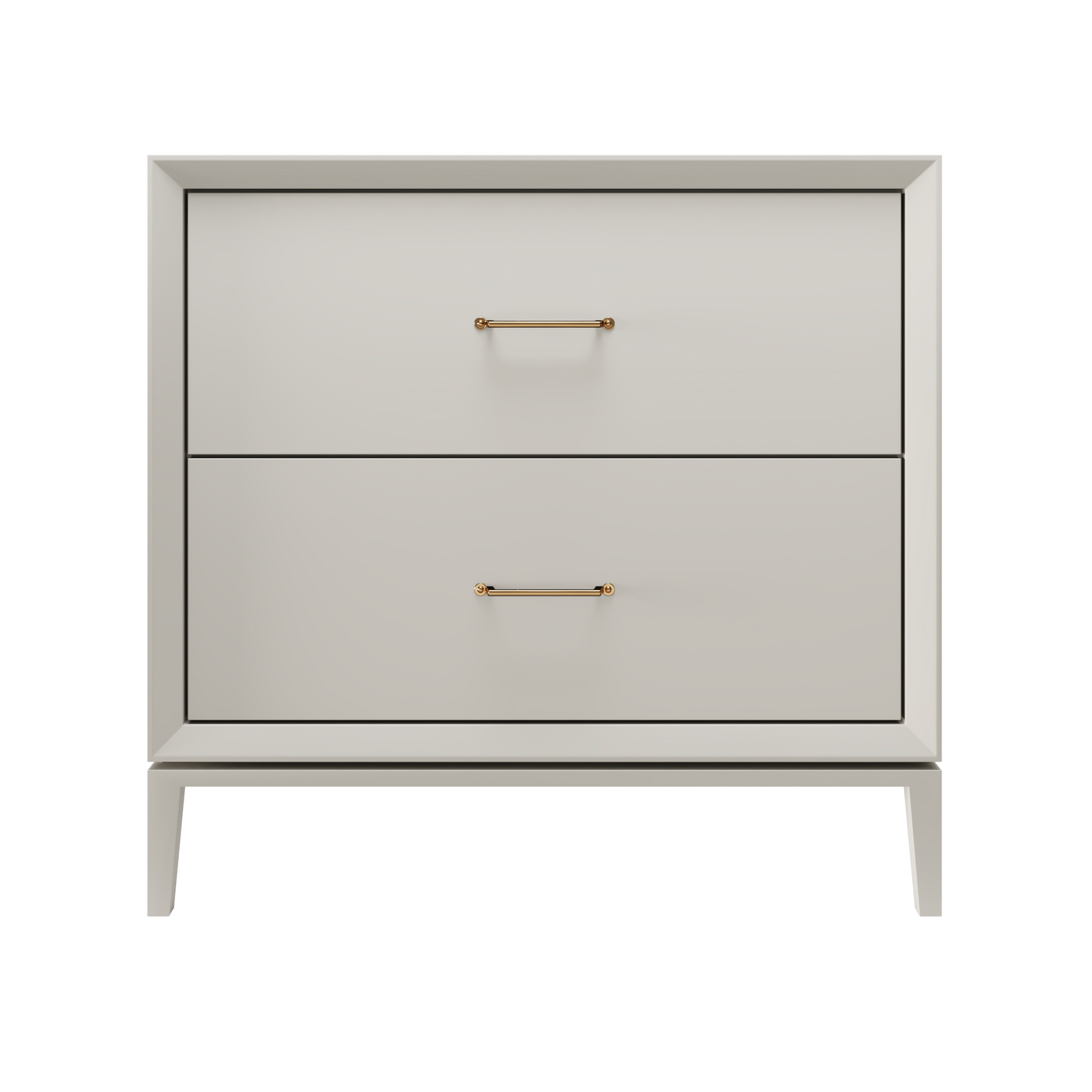 Alexandra 2-Drawer 36" Single Vanity - Vintage Taupe / Satin Gold