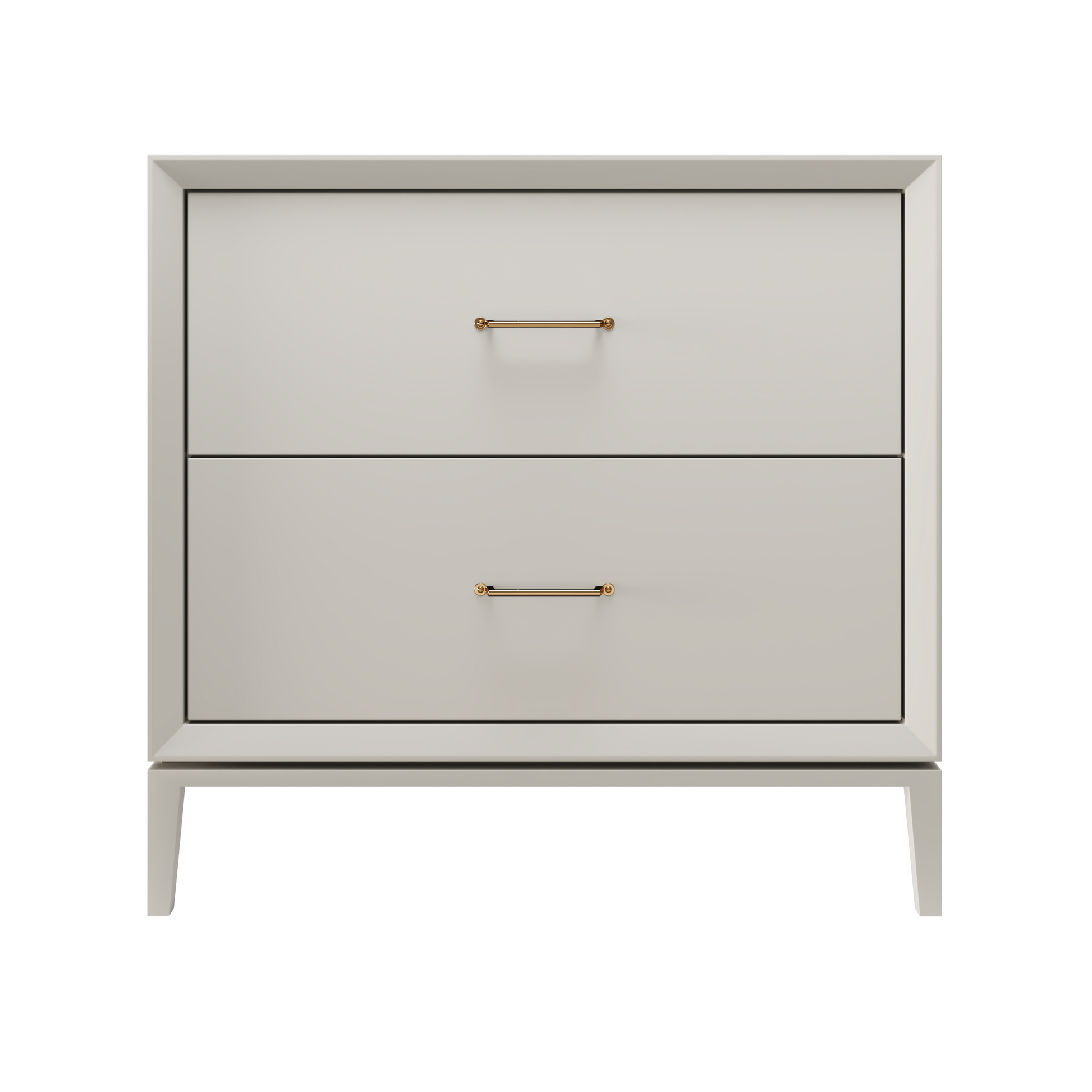 Alexandra 2-Drawer 36" Single Vanity - Vintage Taupe / Satin Gold