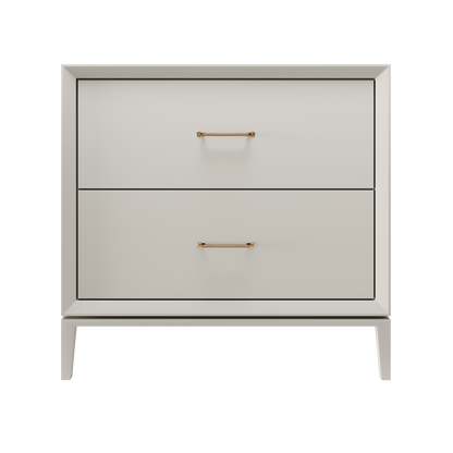Alexandra 2-Drawer 36" Single Vanity - Vintage Taupe / Satin Gold