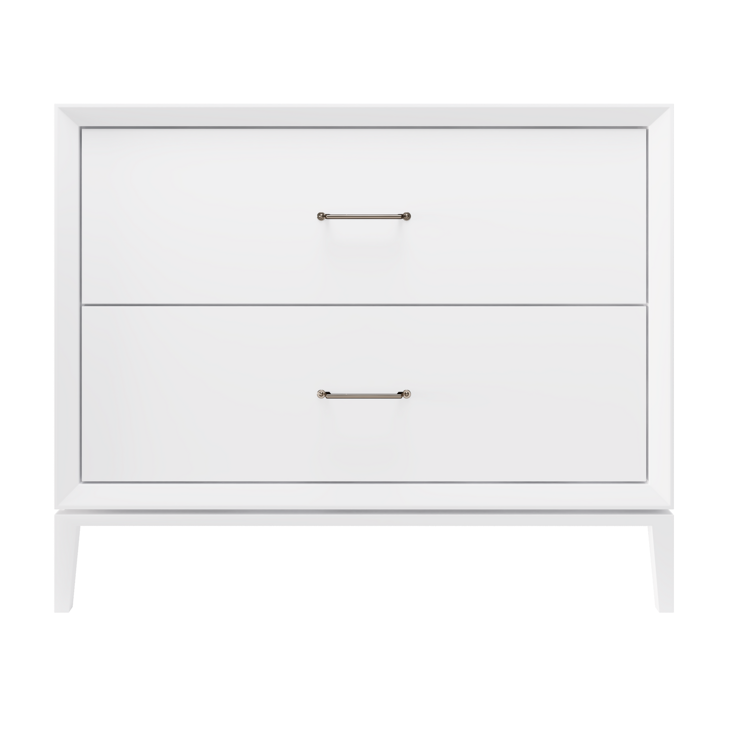 Alexandra 2-Drawer 42" Single Vanity - Pure White / Satin Nickel