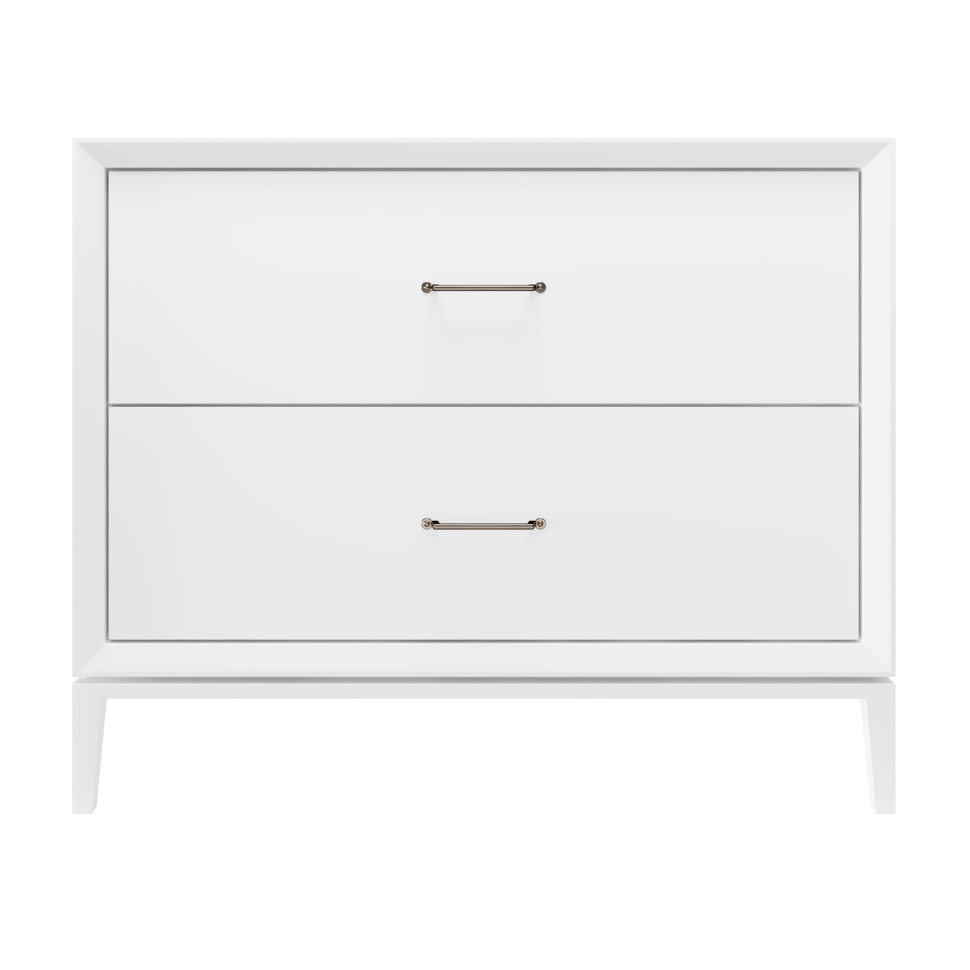 Alexandra 2-Drawer 42" Single Vanity - Pure White / Satin Nickel