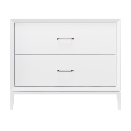 Alexandra 2-Drawer 42" Single Vanity - Pure White / Satin Nickel