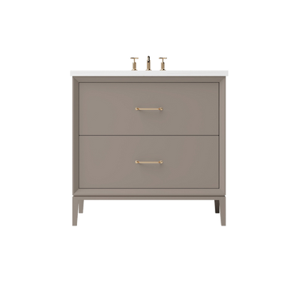 Vanderloc Alexandra Two-Drawer Single Sink 30" - Taos Taupe