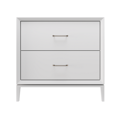 Alexandra 2-Drawer 36" Single Vanity - Strong White / Satin Nickel