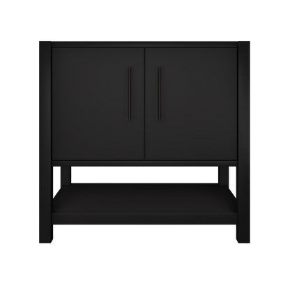 kiawah-single-bath-vanity-36in Noir Matte Black