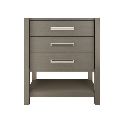 Vanderloc Kiawah Freestanding Three-Drawer Luxury Bathroom Vanity | Single Sink | Solid Wood