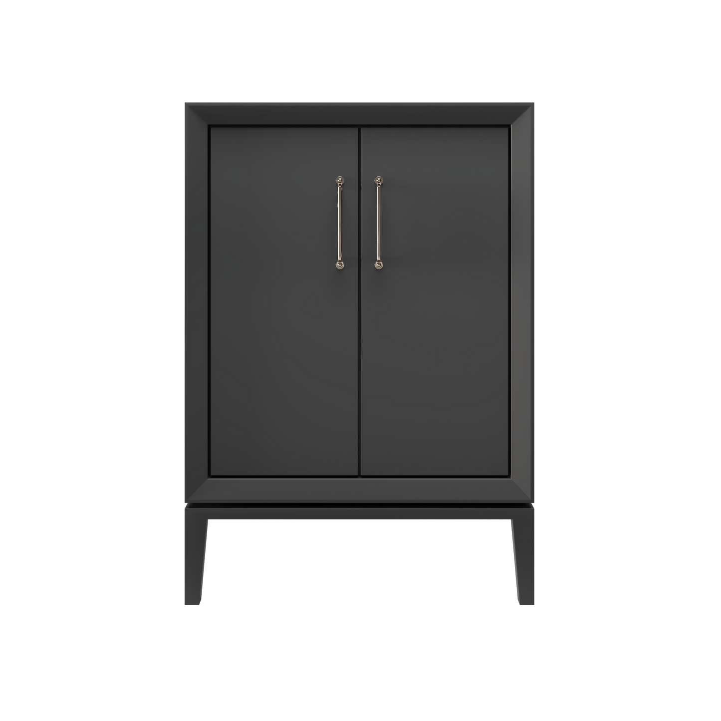 Alexandra 42" Single Vanity - Off Black / Satin Nickel