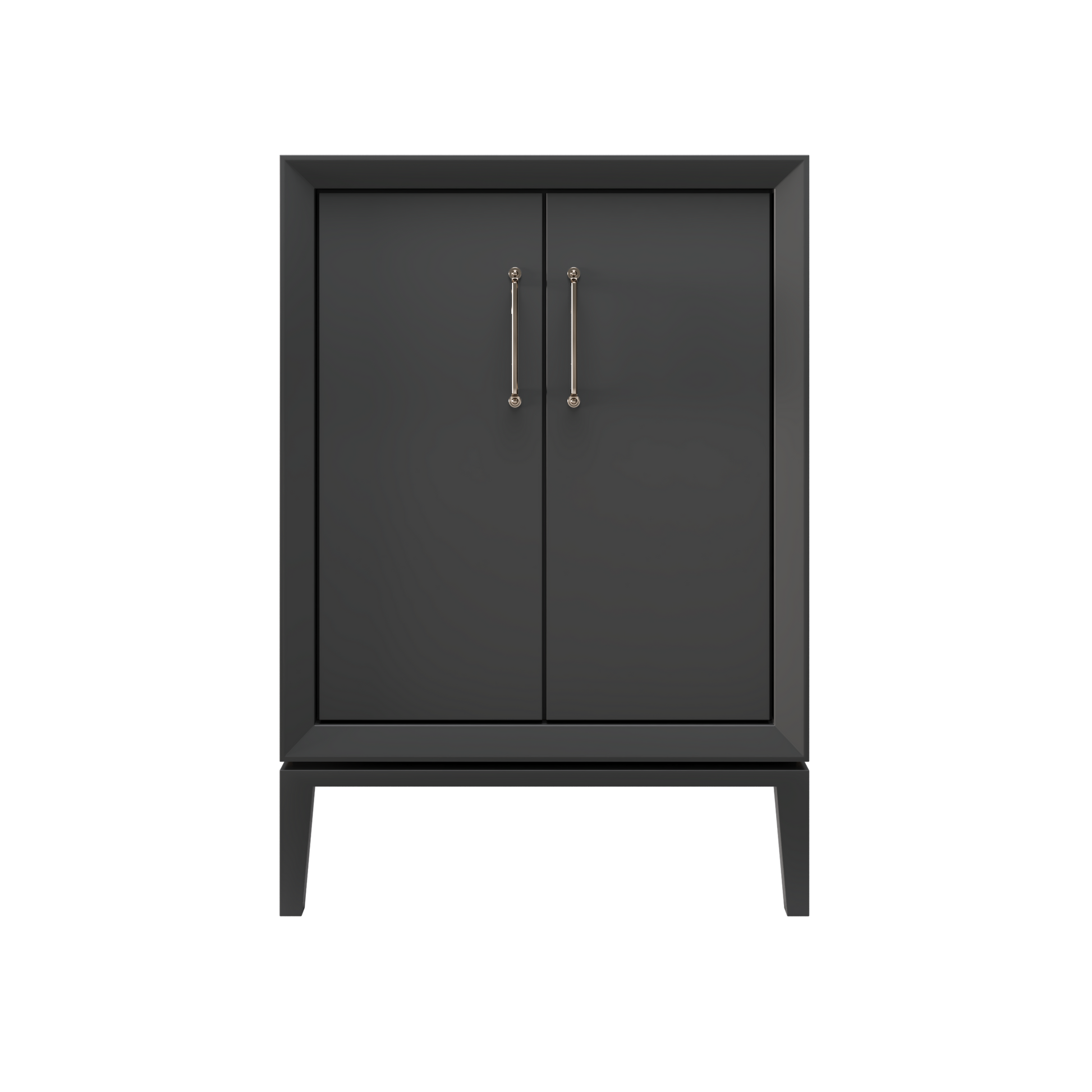 Alexandra 48" Single Vanity - Off Black / Satin Nickel