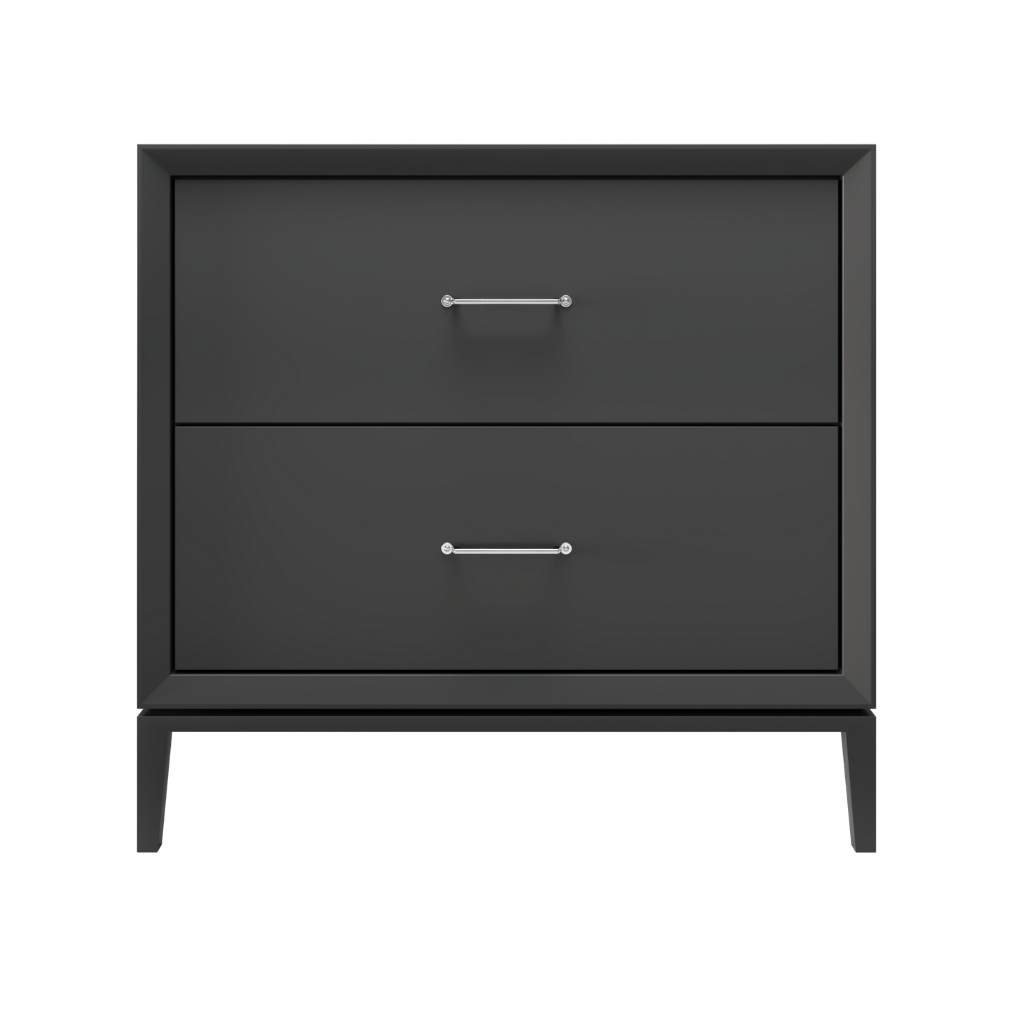 Alexandra 2-Drawer 36" Single Vanity - Off Black / Polished Chrome