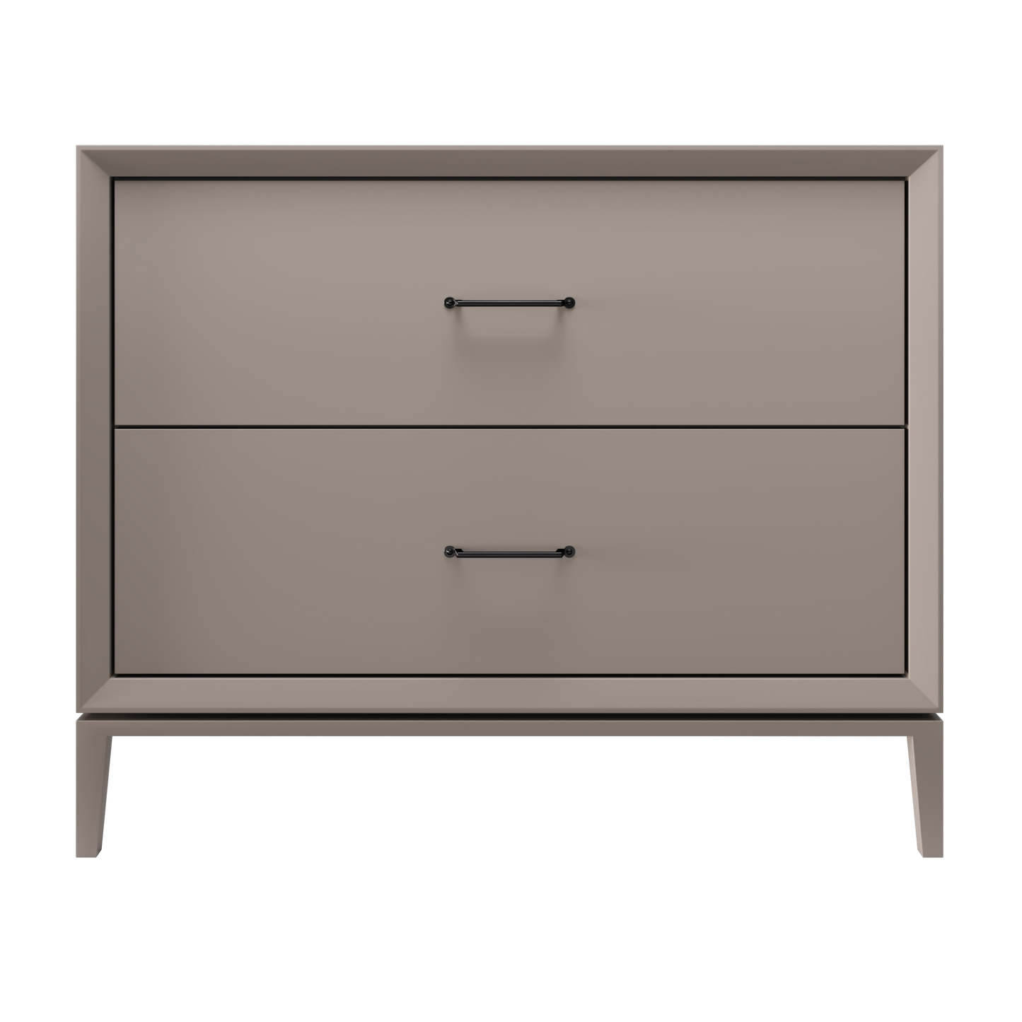 Alexandra 2-Drawer 42" Single Vanity - Taos Taupe / Matte Black