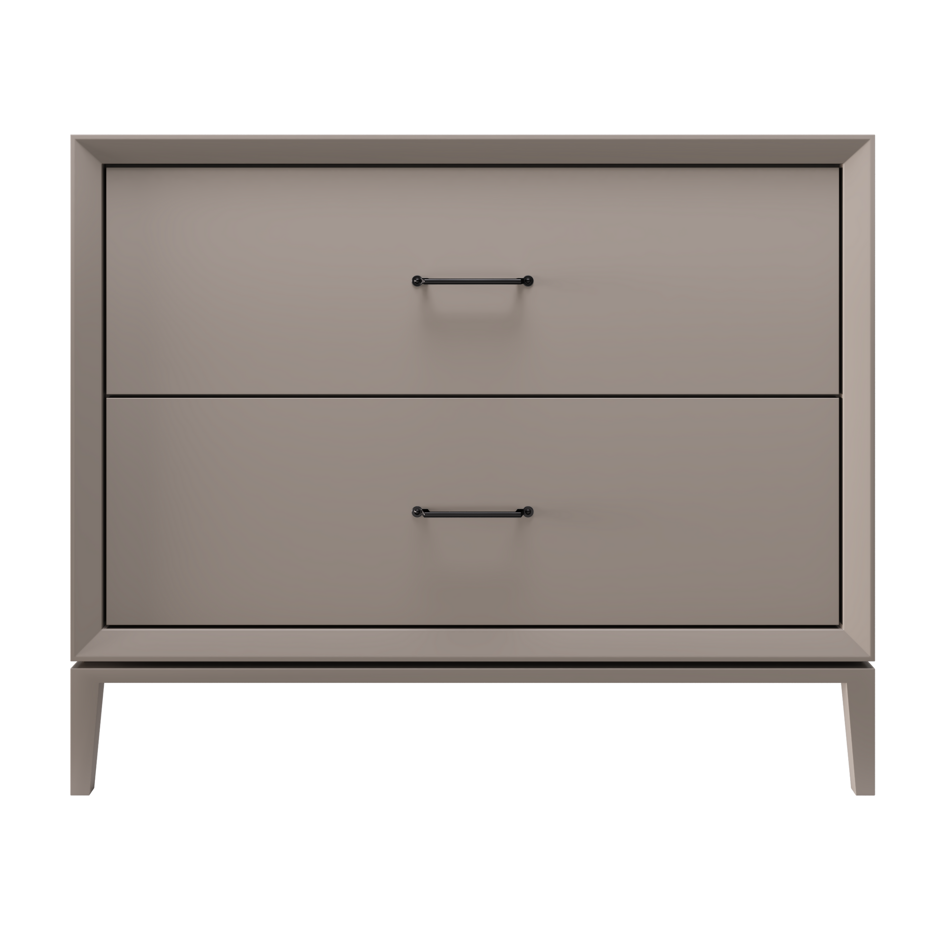 Alexandra 2-Drawer 42" Single Vanity - Taos Taupe / Matte Black