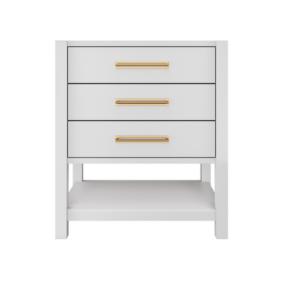 Vanderloc Kiawah Three-Drawer Single Bath Vanity — 30 Inch