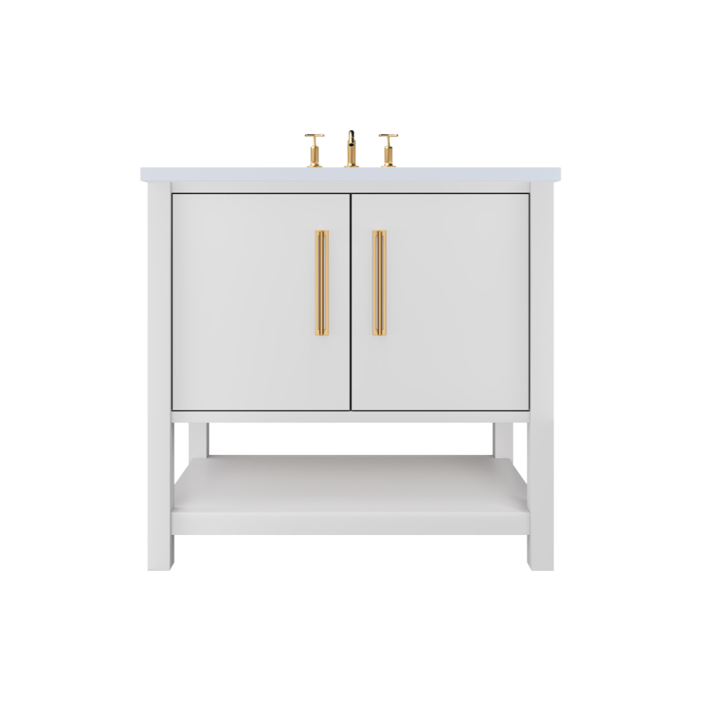 Vanderloc Kiawah Single Sink Vanity - Strong White