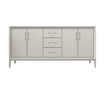 Vintage Taupe / 72" Wide / Satin Gold