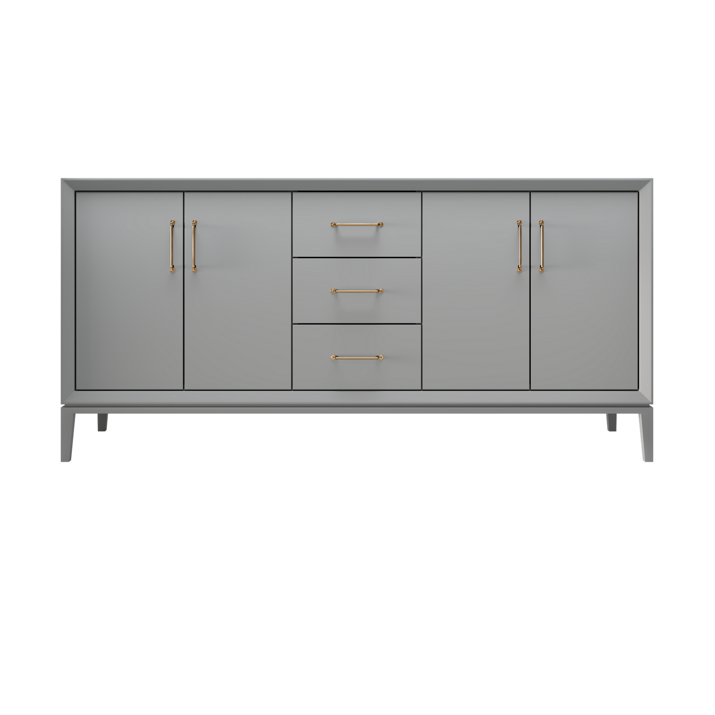 Platinum Gray / 72" Wide / Satin Gold