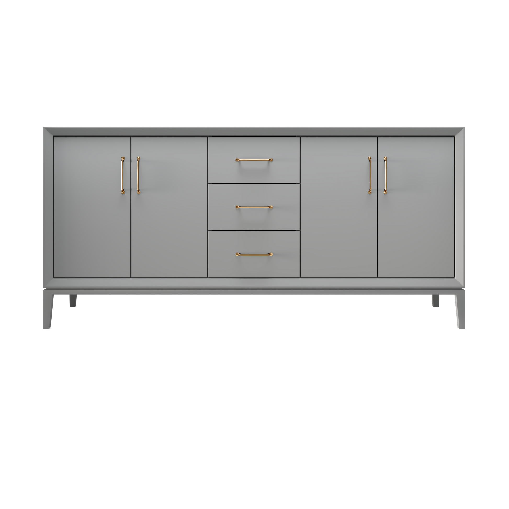 Platinum Gray / 72" Wide / Satin Gold